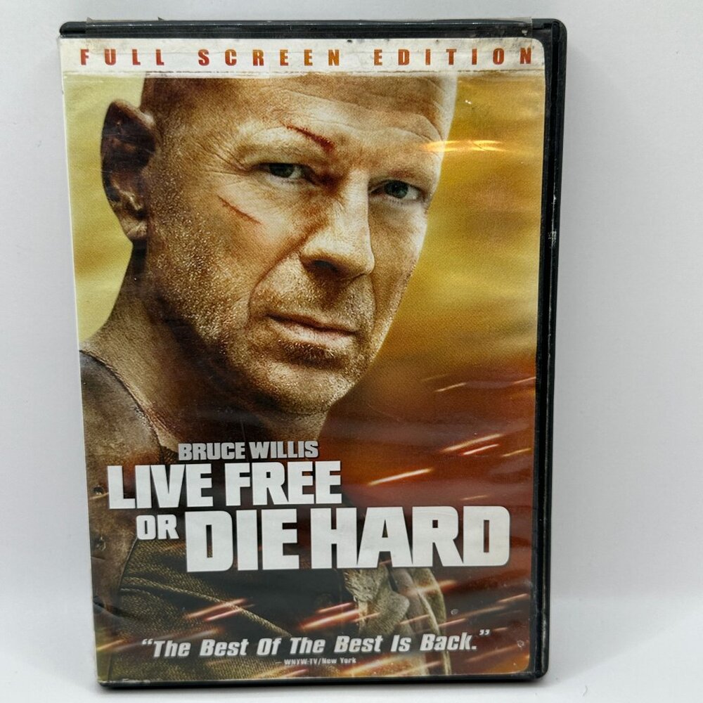 Live Free Or Die Hard 2007 PG13 Bruce Willis 20th Century Fox Full Screen DVD